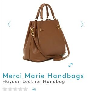 COPY - MERCI MARIE Leather Hayden Handbag. NEW
